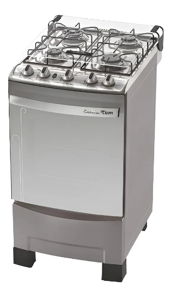 Cocina Tem Celebracion Inox 4h Super Gas Tapa De Cristal Inox