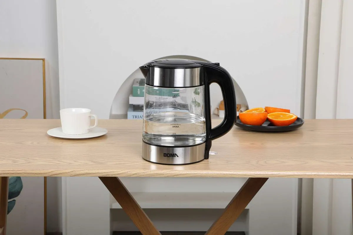 Jarra Electrica 2 En 1 Tetera De Vidrio Con Infusor 2l