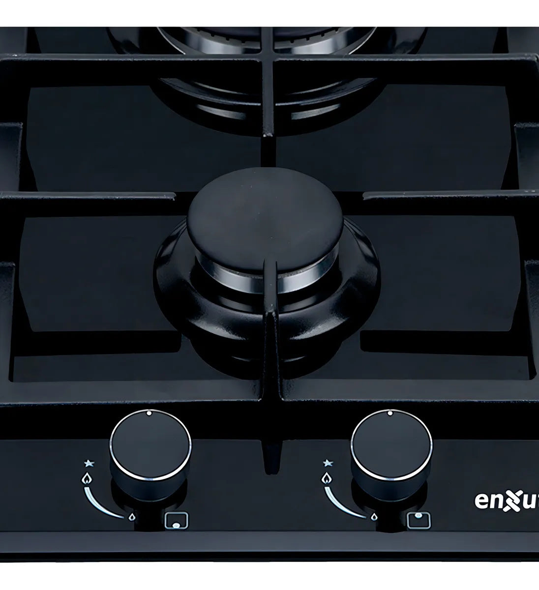 Anafe A Gas Vidrio Negro Aenxv3832ng Enxuta - Negro