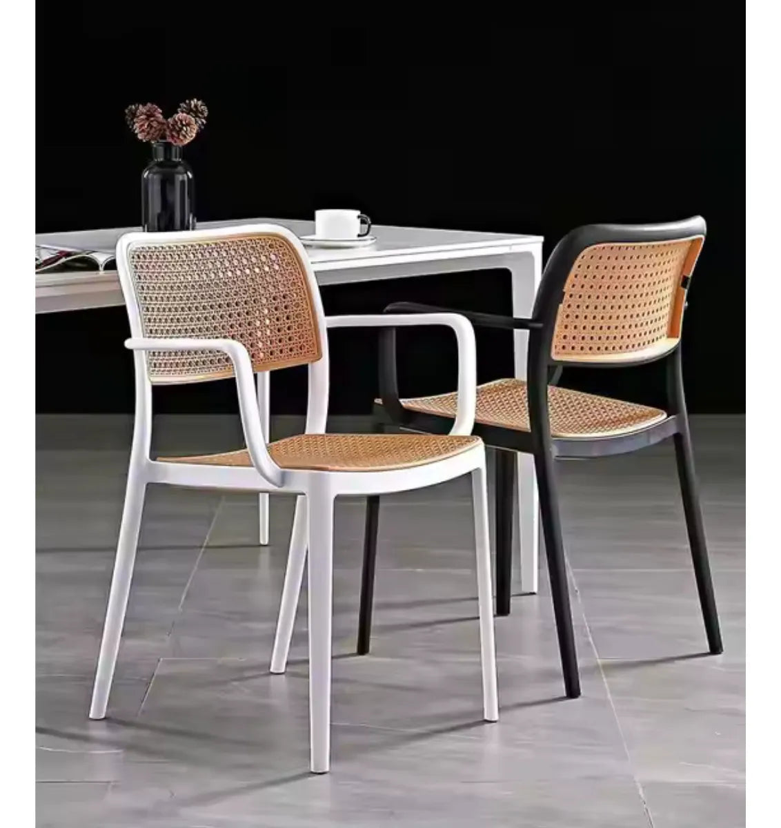 Silla Ratan Clasica Rejilla Con Apoyabrazos Living Comedor