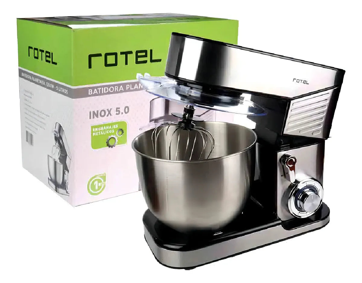 Batidora Planetaria Inoxidable 5 Litros 1300w Rotel