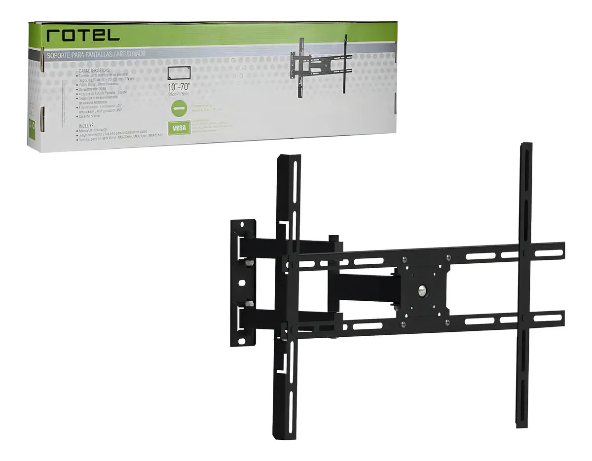 Soporte Para Pantallas Rotel Articulado Brazo Doble 10-70