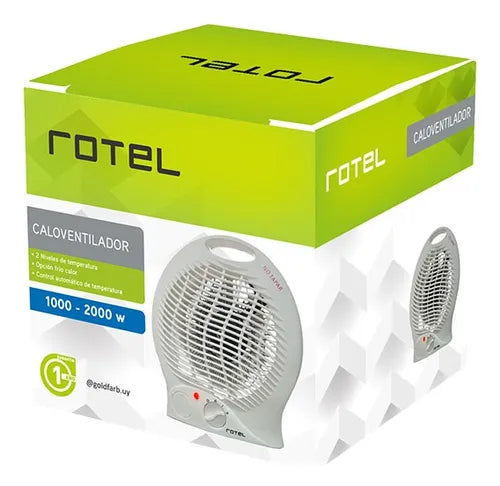 Caloventilador Estufa Fr¡o/calor 1000w/2000w Rotel