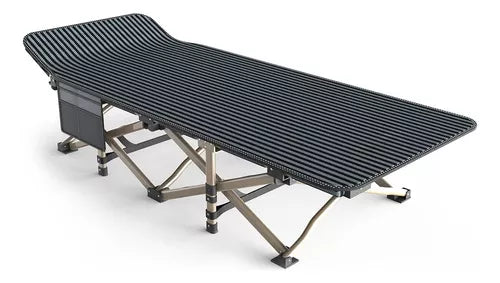 Catre Cama Plegable Met lico Con Bolso P/ Camping