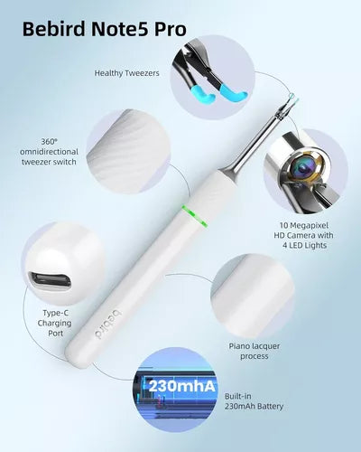 Limpiador De Oídos Para Endoscopio Con Cámara Wifi Hd
