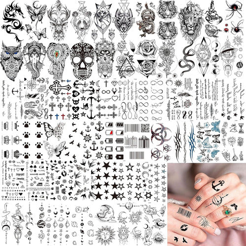 50 Tatuajes Temporales Impermeables Tgouy