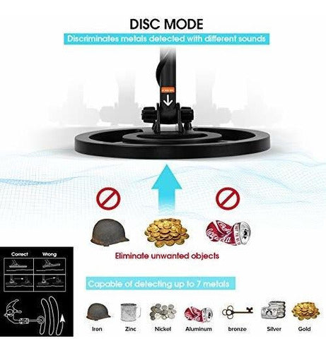 Detector De Metales Profesional Alta Sensibilidad Tgouy