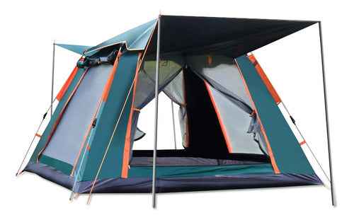 Carpa 3-4 Personas Automática Viaje Prueba De Lluvia Viento