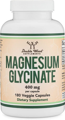 Glicinato Magnesio 400 Mg 180 Cápsulas Double Wood T L C