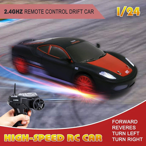 Coche de control remoto 1/24 4WD RC Drift Car, coche RC de alta velocidad  recargable