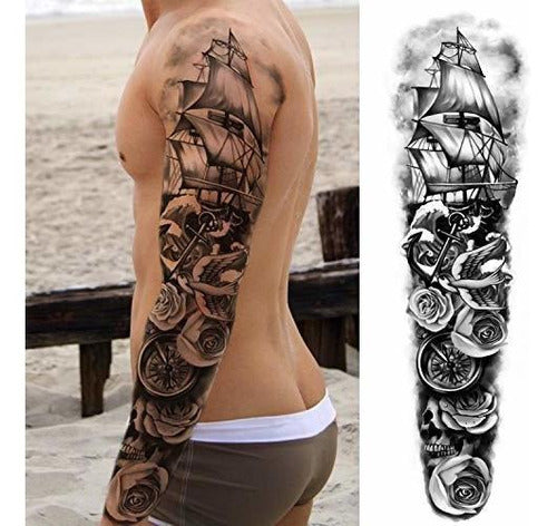 8 Tatuajes Temporales Extra Grandes Tgouy