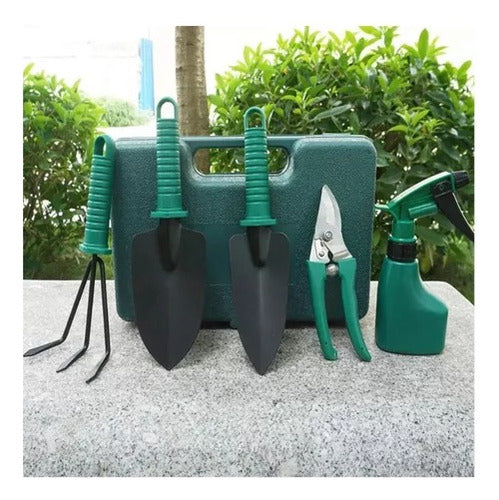 Kit Set Herramienta Jardinería X6 Piezas Estuche Pala Pinza