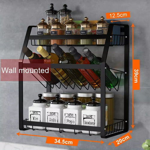 Estante Organizador Condimentos 3 Niveles