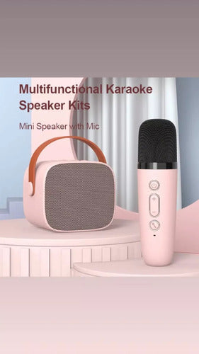 Parlante C/microfono Karaoke Bluetooth Niños Luces