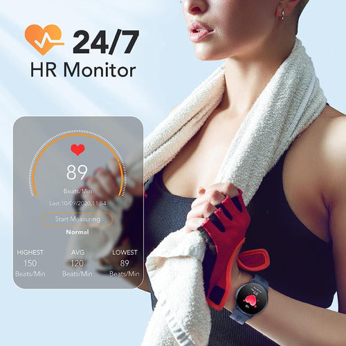 Smartwatch para Mujer Elegante | Reloj Inteligente con Monitor de Salud y Notificaciones