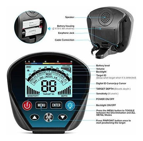 Detector De Metales Profesional Alta Sensibilidad Tgouy