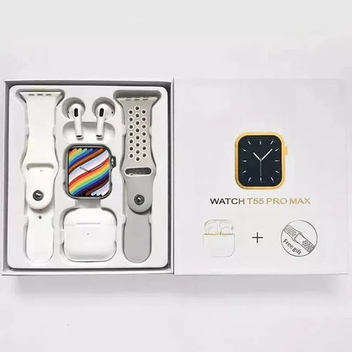 Reloj Inteligente Smartwatch 2 Mallas + Auriculares Relgalo