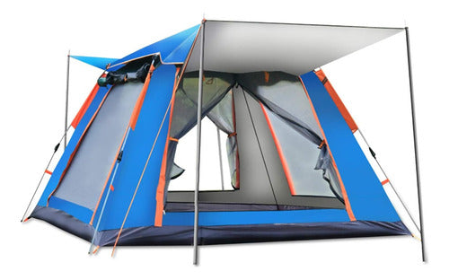 Carpa 3-4 Personas Automática Viaje Prueba De Lluvia Viento