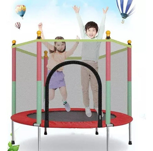 Cama Elastica Trampolin 140cm Niño Niña Multicolor