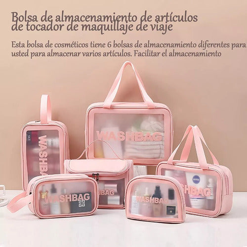 Pack X6 Bolso De Viaje Cosmetiquero Nececer Premium