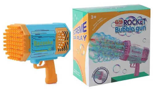 Pistola De Burbujas X69 Recargable Burbujero Niños Juguete