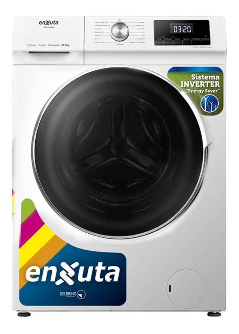 Lavarropas Enxuta Lenx161050 Inverter Blanco 10.5kg Js Ltda