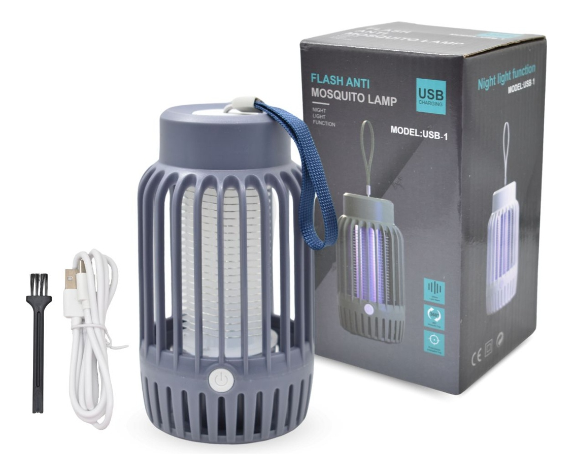 Lámpara Uv Mata Mosquitos 1.3w Recargable - Imagen 2