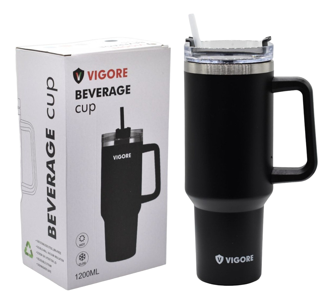 Vaso Térmico Vigore 1200ml Acero Inoxidable Con Tapa