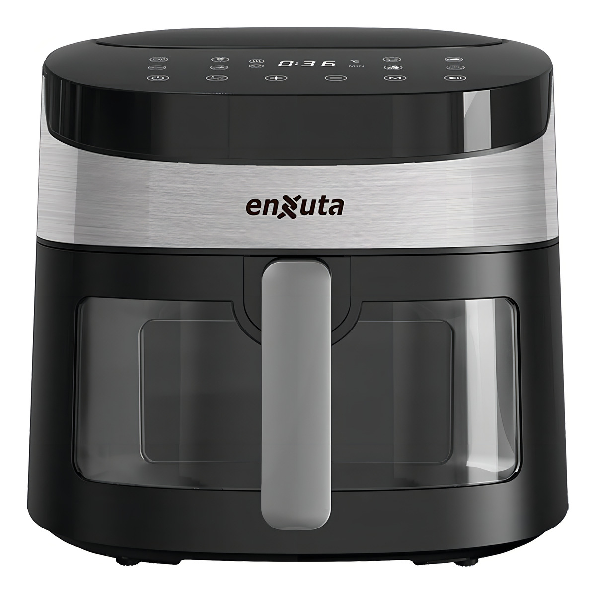 Freidora Sin Aceite Digital Enxuta 1800w 6.5l Con Visor Negro - Imagen 3