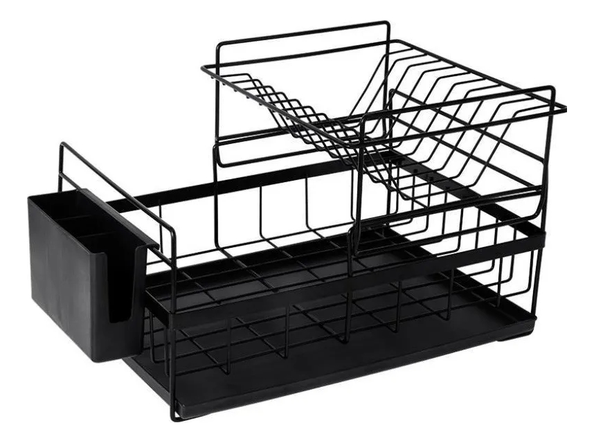 Escurridor Secaplatos Un Nivel Y Medio De Metal