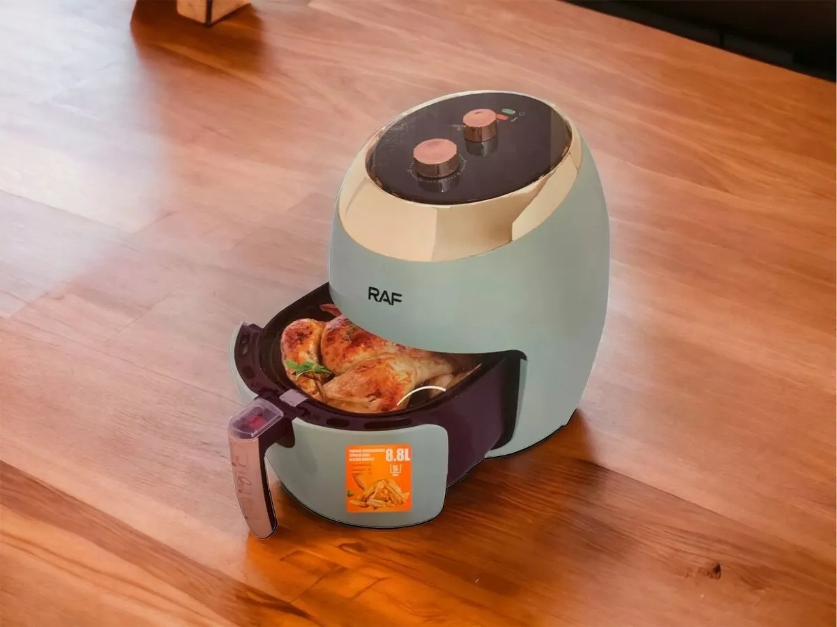 Freidora De Aire Sin Aceite 8.8l 1800w Color Verde Pastel - Imagen 2