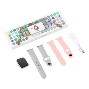 Set Reloj Infantil Inteligente T10 Mini Plateado/rosa/negro