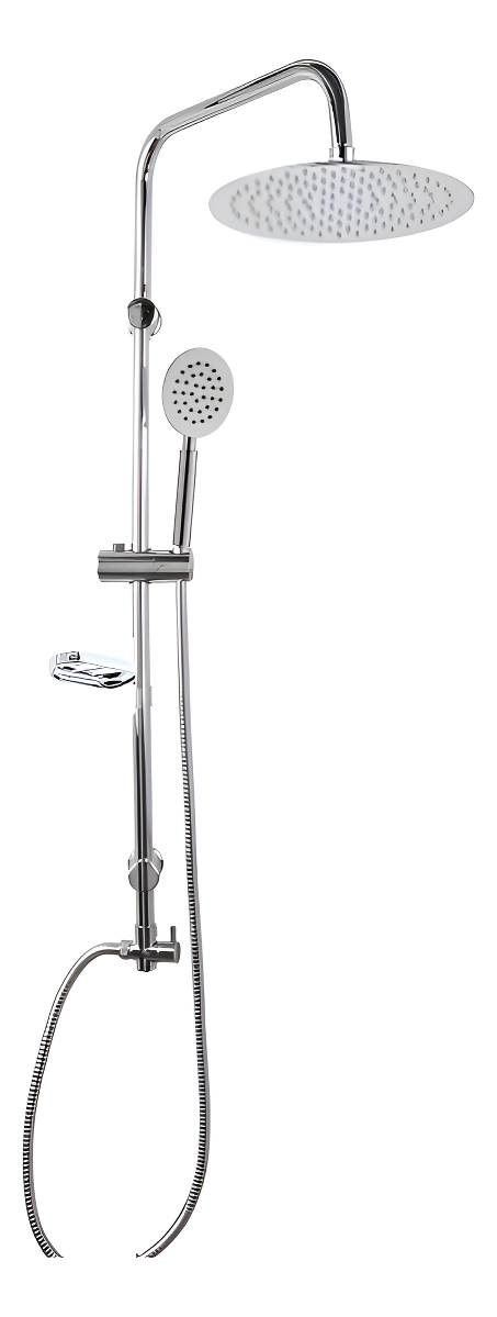 Barral Columna Ducha Barra Roseta Y Teléfono Redondo - Imagen 2