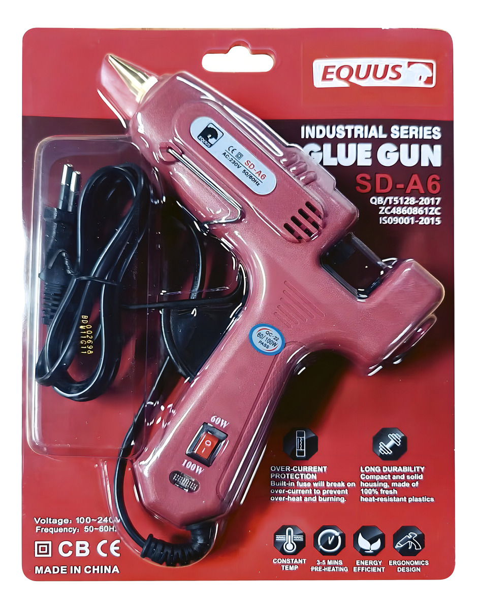 Pistola De Silicona Caliente 60w Equus - Imagen 2