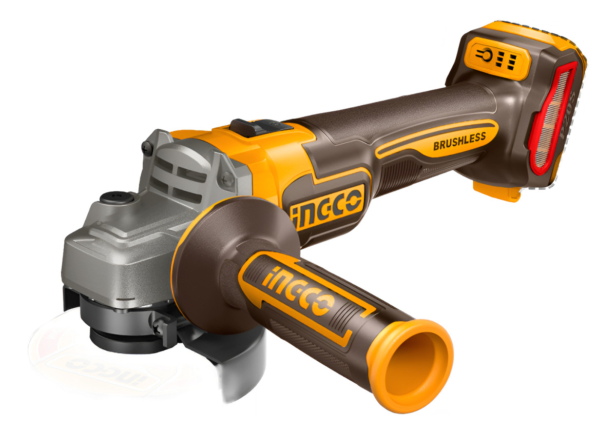 Kit Ingco Atornillador Percutor + Amoladora 20v + Accesorios Color Naranja Frecuencia 50 60hz - Imagen 4