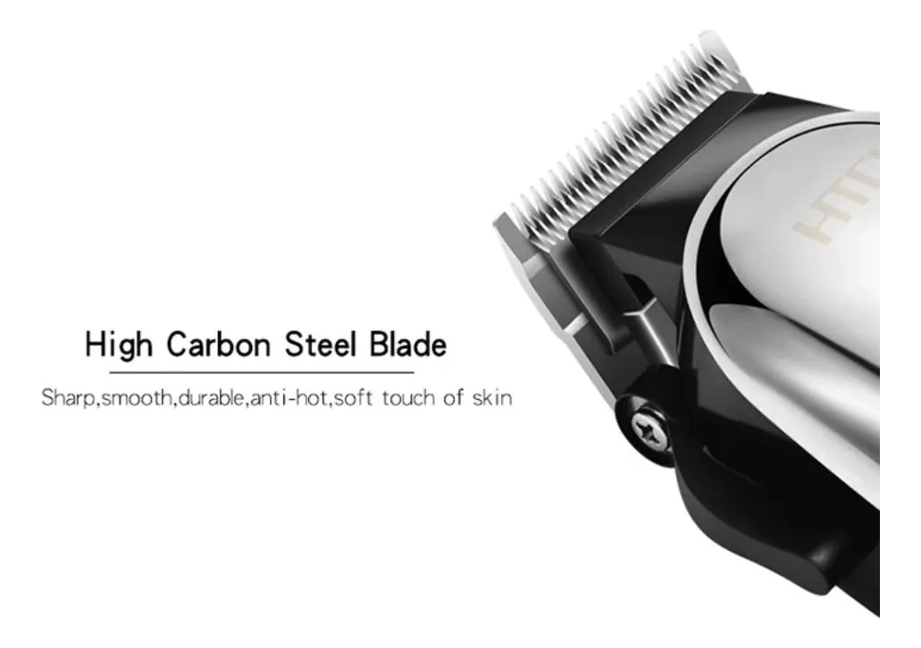 Maquina Corta Pelo Barba Cableada Htc Ct-617 Con Accesorios - Imagen 4