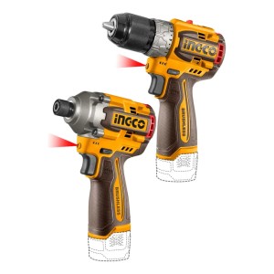 Kit Taladro 60nm + Atornillador Impacto Cosli240968 Ingco