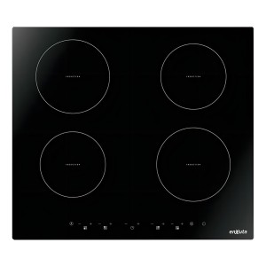 Anafe Inducción Eléctrico Enxuta Aienx960 Empotrable 4 Hornallas Negro