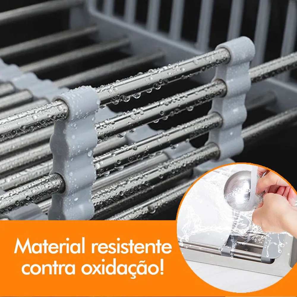 Escurridor De Fregadero Ajustable Multiusos De Aluminio - Imagen 5