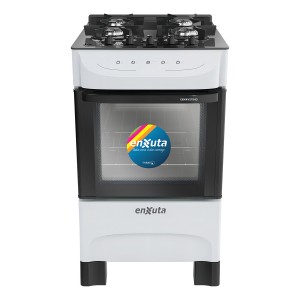 Cocina Supergas 4 Hornallas Blanca, Mesada De Vidrio Y Termo Blanco