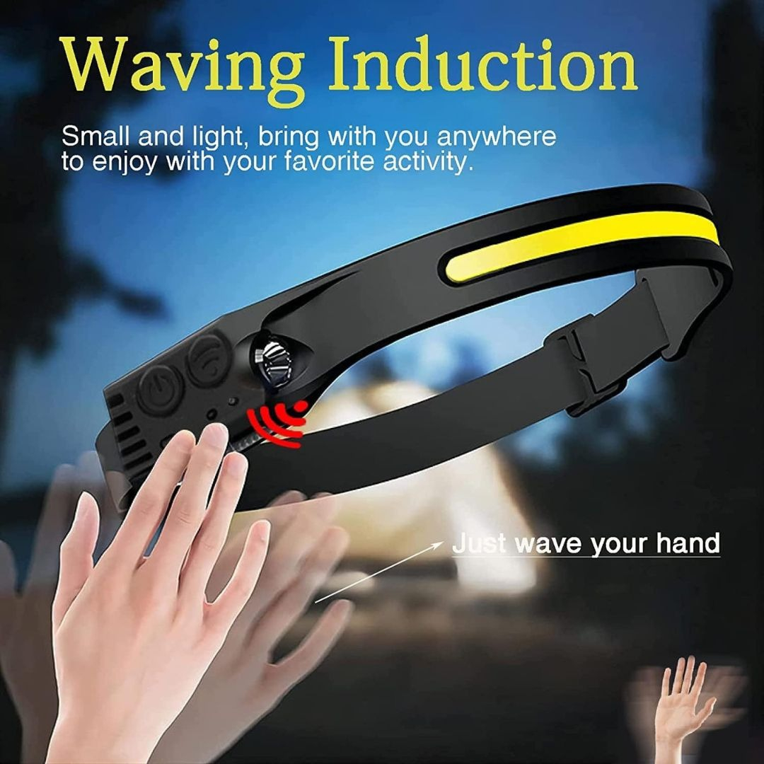 Linterna Vincha Led Potente Recargable C/sensor - Imagen 6