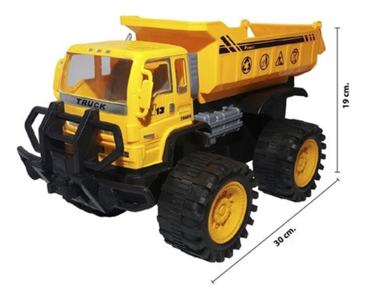 Camion Con Volcadora Vehiculo Auto Juguete Construccion - Imagen 3