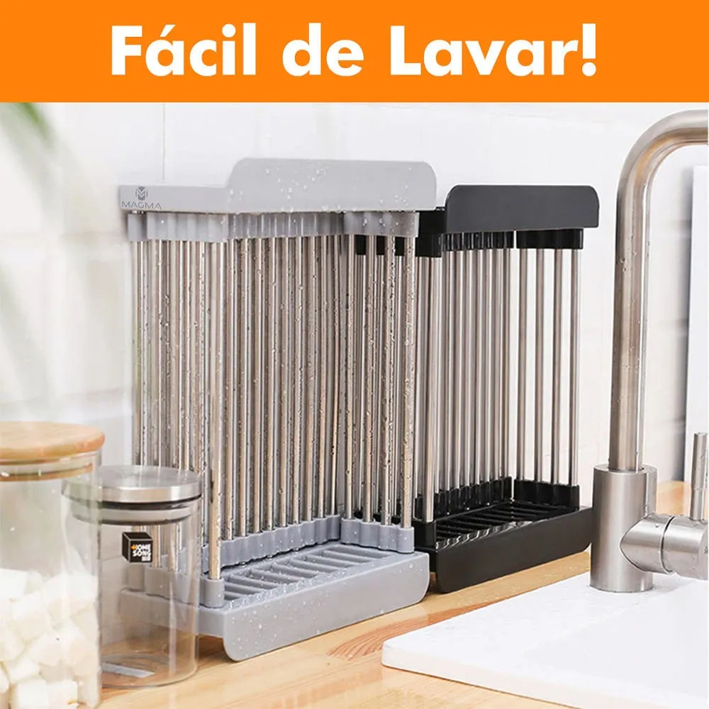 Escurridor De Fregadero Ajustable Multiusos De Aluminio - Imagen 6