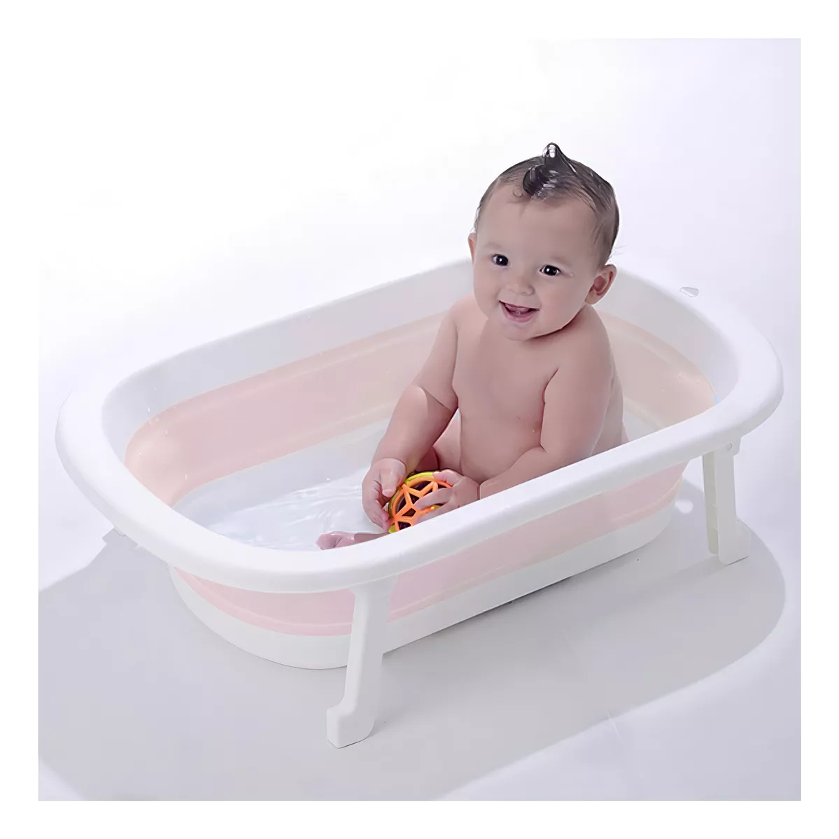 Bañito Bañera Baño Bebés Niños Plegable Antideslizante - Imagen 10