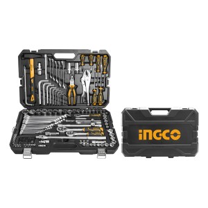 Kit Set De 142 Herramientas Combinadas Ingco Con Valija