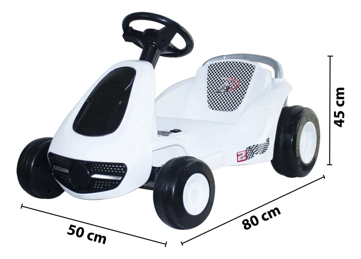 Auto A Batería Go Kart Karting Con Luces Y Sonidos - Imagen 8