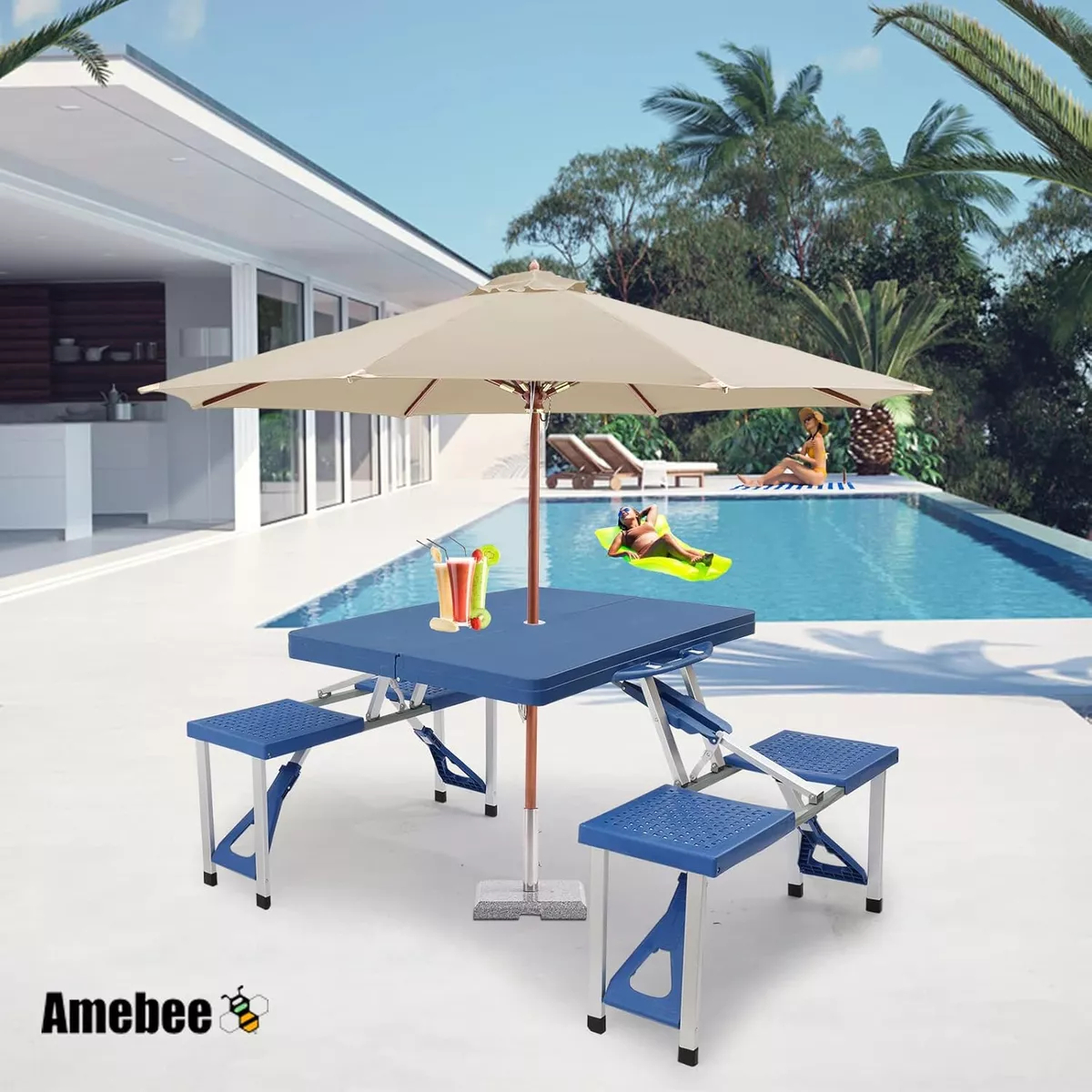 Set De Camping Plegable Patio Jardin 85x65cm Portatil - Imagen 3