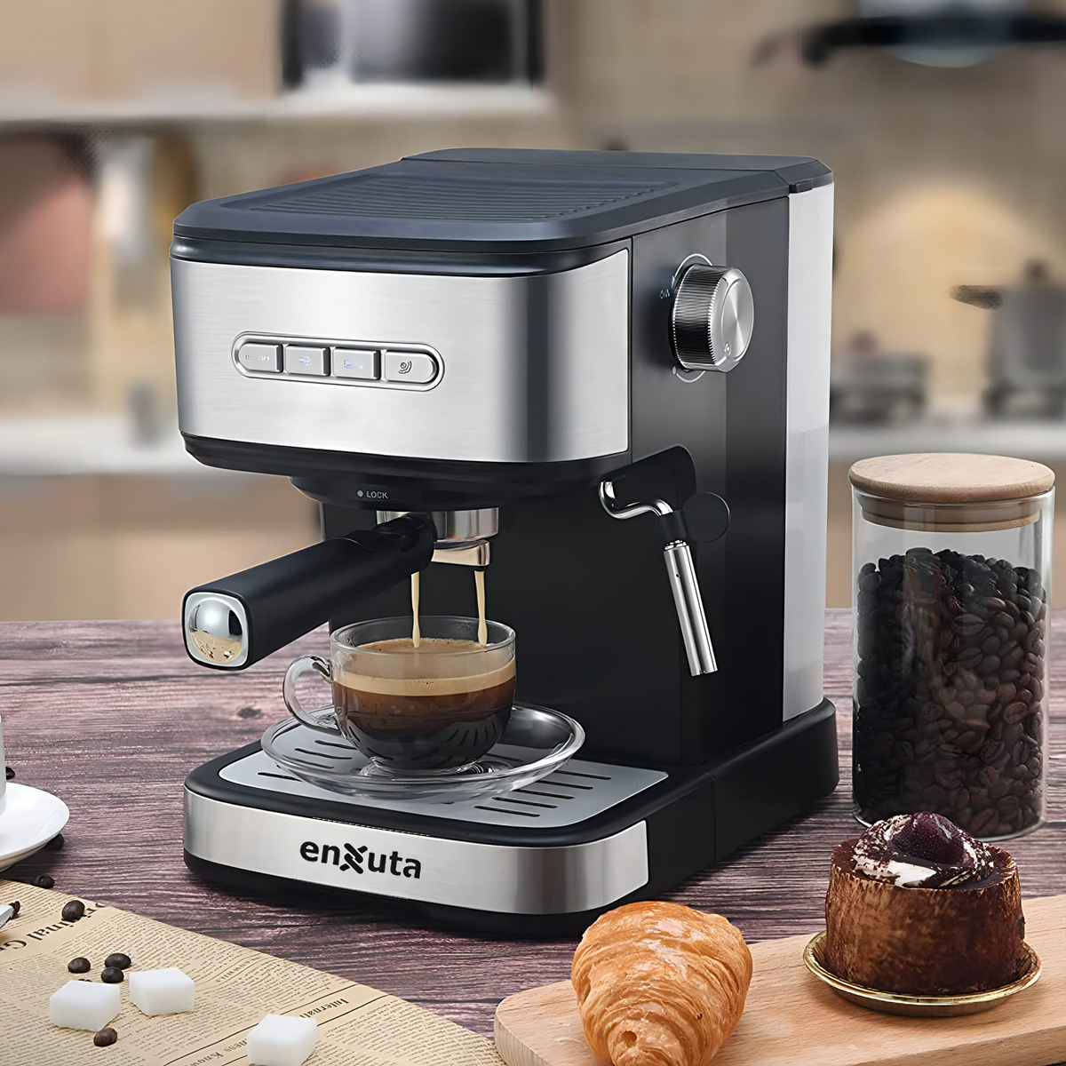 Cafetera Enxuta Expresso Y Capsulas Sdaenxcec9612 Color Gris - Imagen 5