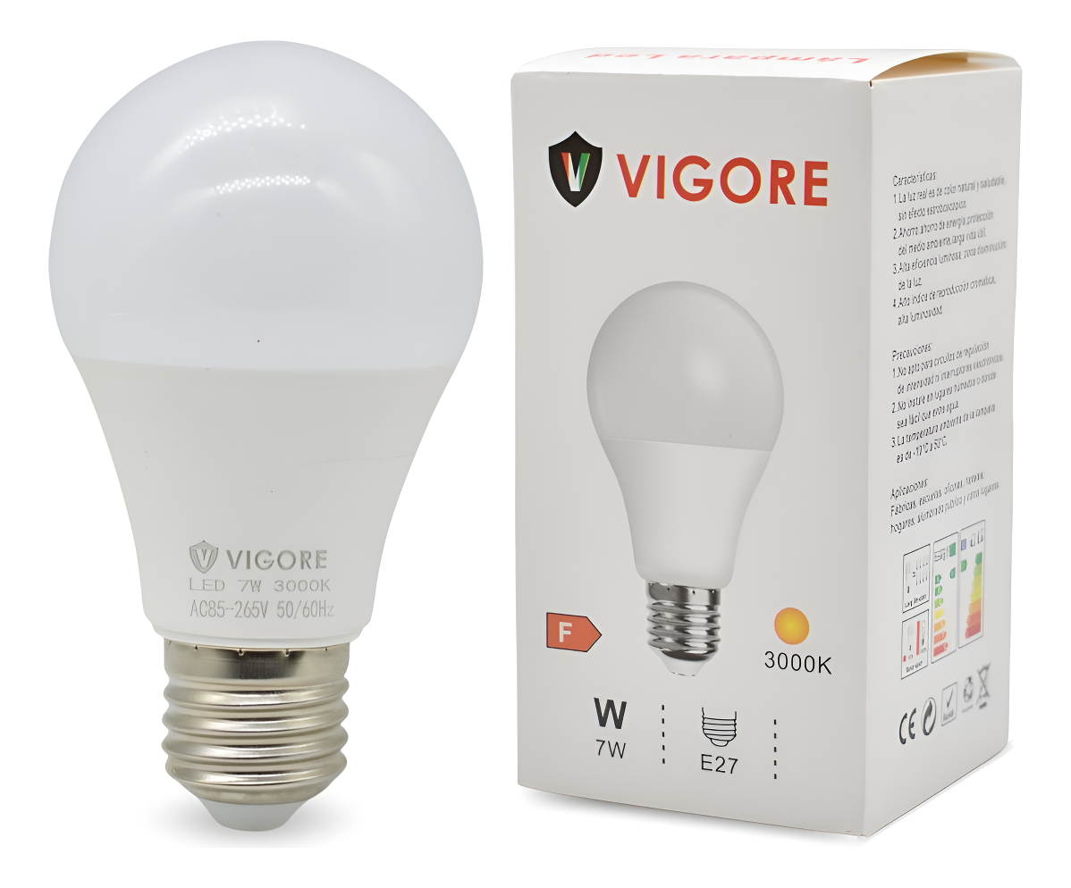 Lámpara De Luz Led Vigore 7w Luz Cálida Y Fria - Imagen 2