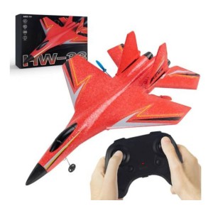 Avión A Control Remoto Multidireccional Con Luz 33x26cm